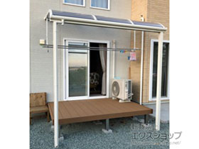 のテラス屋根 ソラリア R型 テラスタイプ 単体 積雪〜20cm対応 施工例