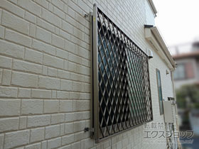 の面格子・窓格子 【特注】アルミ面格子 ヒシクロス 施工例