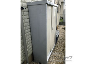 の物置・屋外倉庫 シンプリー 一般型 1100×415×1603 MJX-114D-P-FW 施工例