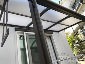 のテラス屋根 プレシオステラスII R型 テラスタイプ 単体 積雪〜20cm対応 施工例