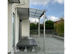 のテラス屋根 ソラリア F型 テラスタイプ 単体 積雪〜20cm対応 施工例