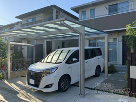 のカーポート エフルージュ ツイン 積雪〜20cm対応 施工例