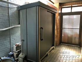 の物置・屋外倉庫 エスケーエイト SK8-50 一般型 1800×800×1940 SK8-50-GK 施工例