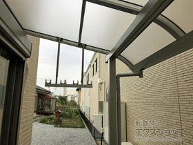 のテラス屋根 ソラリア R型 テラスタイプ 単体 積雪〜20cm対応 施工例