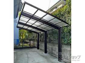 のカーポート カムフィエースZ 積雪50cm対応 単体 施工例