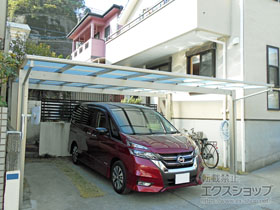 のカーポート エフルージュ ツイン 積雪〜20cm対応 施工例