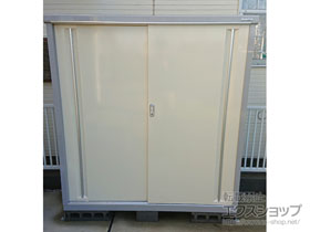 の物置・屋外倉庫 シンプリー 一般型 1520×515×1603 MJX-155D-P-FW 施工例