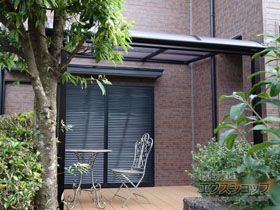 のテラス屋根 ソラリア R型 テラスタイプ 単体 積雪〜20cm対応 施工例