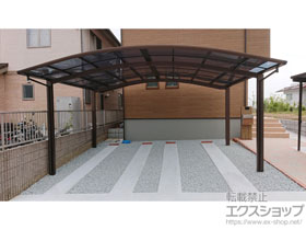 のカーポート プレシオスポート ワイド 積雪〜20cm対応 施工例
