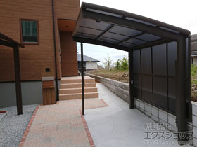 のサイクルポート・駐輪場 ネスカRミニ (ラウンドスタイル) 積雪〜20cm対応 施工例