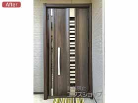 の玄関ドア リシェント玄関ドア3 断熱K4仕様 親子仕様(ランマ無)R G82型 ※タッチキー仕様（キー付リモコン） 施工例