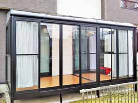 のテラス囲い・サンルーム サニージュ R型 床納まり ランマ無 積雪〜20cm対応 施工例