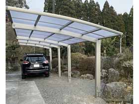 のカーポート レイナポートグランZ 縦連棟　積雪〜20cm対応 施工例