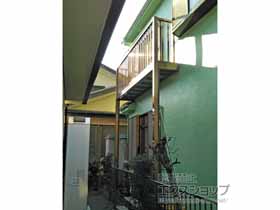 のバルコニー ビューステージHスタイル 縦太格子 単体 柱建て式 施工例