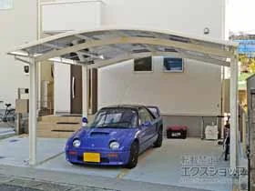 YKKAPのカーポート レイナツインポートグラン　積雪～20cm対応 施工例