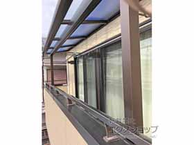 のバルコニー・ベランダ屋根 ソラリア F型 屋根タイプ 単体 積雪〜20cm対応 施工例