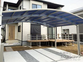 YKKAPのカーポート レイナツインポートグラン　積雪～20cm対応 施工例