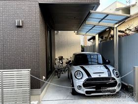のサイクルポート・駐輪場 エフルージュグランミニ 積雪〜20cm対応 施工例