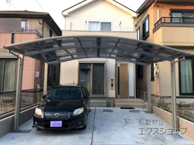YKKAPのカーポート レイナツインポートグラン　積雪～20cm対応 施工例