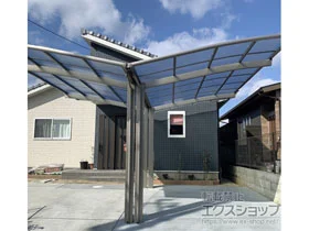 LIXIL(リクシル)のカーポート ネスカR (ラウンドスタイル) Y合掌 積雪～20cm対応 施工例