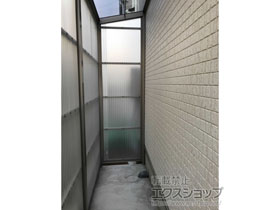 のストックヤード スピーネストックヤードF型 波板タイプ ヤード仕様 積雪〜20ｃｍ対応 施工例