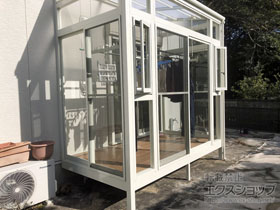 の玄関ドア サニージュ F型 床納まり ランマ付 積雪〜20cm対応 施工例