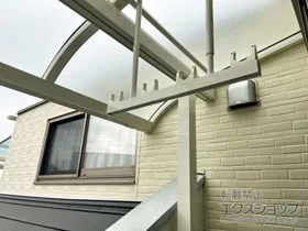 YKKAPのバルコニー屋根 ソラリア R型 屋根タイプ 単体 積雪～20cm対応 施工例