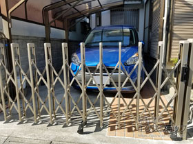 のカーゲート トリップゲートII 2型 スタンダード ノンレール 片開き 32S 施工例