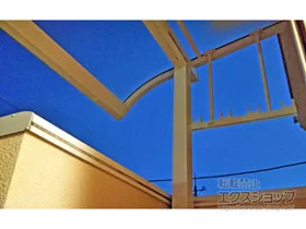 YKKAPのバルコニー屋根 ソラリア R型 屋根タイプ 単体 積雪～20cm対応 施工例