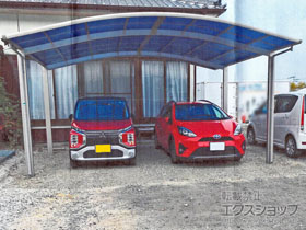 のカーポート プレシオスポート ワイド 積雪〜20cm対応 施工例