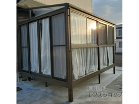 のテラス囲い・サンルーム サニージュ F型 床納まり ランマ無 積雪〜20cm対応 施工例