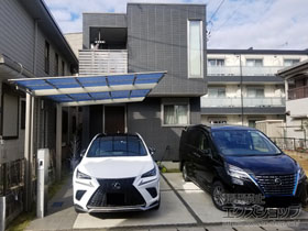 のカーポート ネスカF (フラットスタイル) 積雪〜20cm対応 施工例