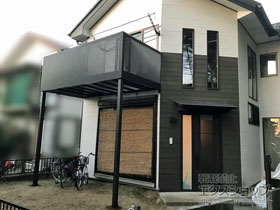 のバルコニー ビューステージHスタイル 縦スリット 単体 柱建て式 施工例