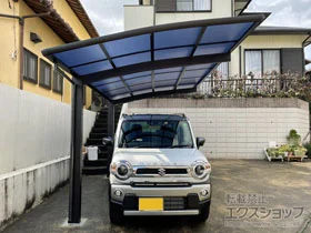 YKKAPのカーポート レイナポートグラン　積雪～20cm対応 施工例