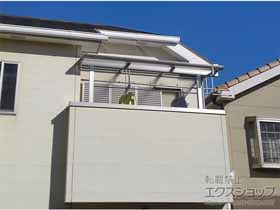 のバルコニー・ベランダ屋根 プレシオステラスII F型 屋根タイプ 単体 積雪〜20cm対応 施工例