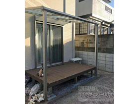 のテラス屋根 ソラリア F型 テラスタイプ 単体 積雪〜20cm対応 施工例