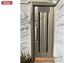 の玄関ドア リシェント玄関ドア3 アルミ仕様 片開き仕様(ランマ無)R C16N型 ※手動仕様 施工例