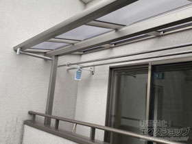 のバルコニー・ベランダ屋根 ソラリア F型 屋根タイプ 単体 積雪〜20cm対応 施工例