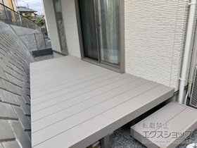 のウッドデッキ リウッドデッキ 200＋独立式リウッドステップ2型 施工例