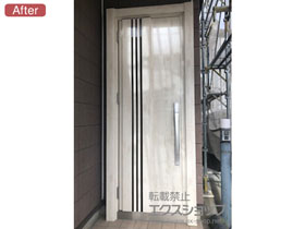 の玄関ドア リシェント玄関ドア3 断熱K4仕様 片開き仕様(ランマ無)L M83型 ※タッチキー仕様(キー付リモコン) 施工例