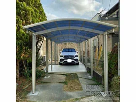 YKKAPのカーポート レイナワンポートグラン 縦3連棟 積雪〜20cm対応 施工例