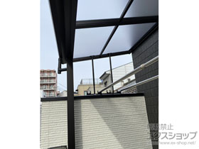 のバルコニー・ベランダ屋根 ソラリア F型 屋根タイプ 単体 積雪〜20cm対応 施工例