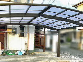 のカーポート プレシオスポート M合掌 積雪〜20cm対応 施工例