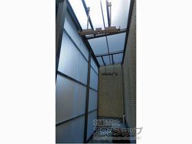 のストックヤード スピーネストックヤードF型 波板タイプ スクリーン仕様 積雪〜20cm対応 施工例