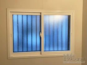 LIXIL リクシル(トステム)の内窓（二重窓・二重サッシ） インプラス  引違い窓 浴室仕様 タイル納まり 2枚建 施工例