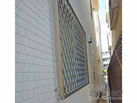 の面格子・窓格子 【特注】アルミ面格子 ヒシクロス 施工例