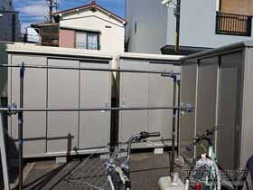 の物置・屋外倉庫 エスモ 一般型 1797×650×1959 ESE-1806A-SS 施工例