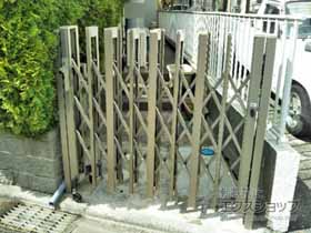 のカーゲート アルシャインII H型 Aタイプ ノンレール片開き 190Ｓ 施工例