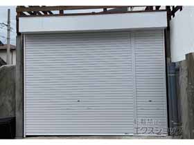 のガレージシャッター プラテアII スチールタイプ 手動式 *2連装 施工例