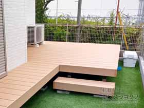 のウッドデッキ 【02】樹ら楽ステージ 施工例